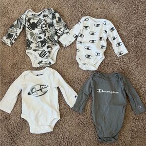 Champion Kids One Piece Set - Black, White, Gray